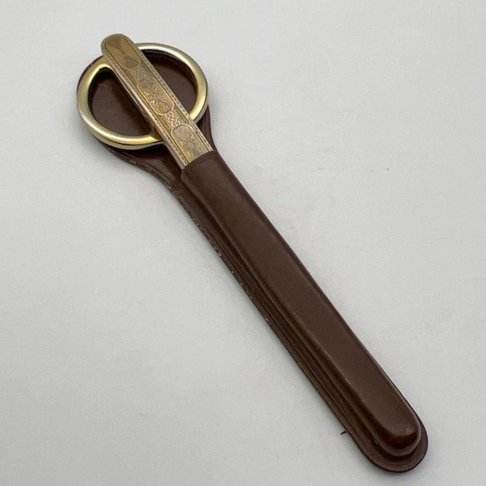 Vintage J.A. Henckels Inox Germany Scissors & Letter Opener Desk Set with‎ Case